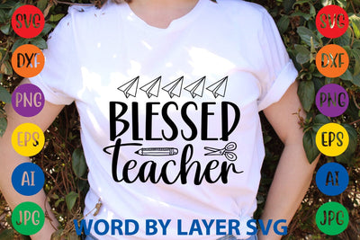 Blessed Teacher SVG Design SVG Rafiqul20606 