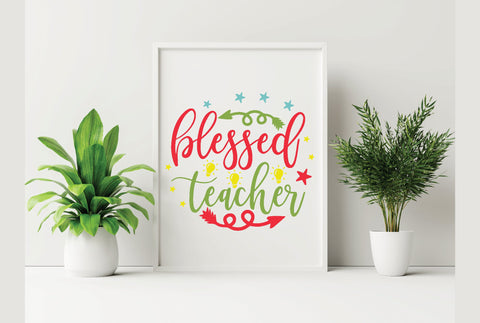 Blessed Teacher SVG SVG Creativeart88 