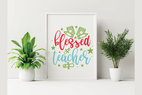 Blessed Teacher SVG SVG Creativeart88 