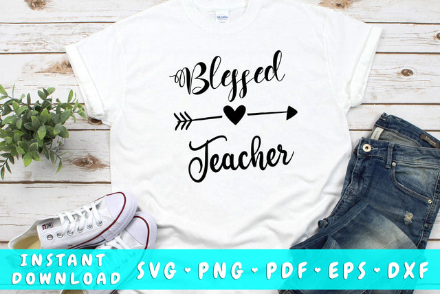 Blessed Teacher SVG SVG HappyDesignStudio 