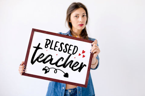 Blessed Teacher SVG SVG Regulrcrative 