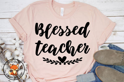Blessed Teacher SVG | Thanksgiving Teacher SVG RedFoxDesignsUS 