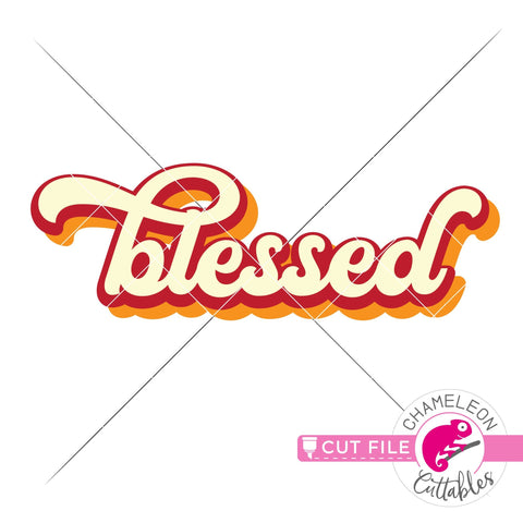 Blessed Thanksgiving SVG dxf png SVG Chameleon Cuttables 