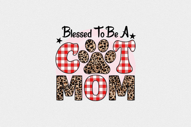 blessed to be a cat mom Sublimation SVGArt 