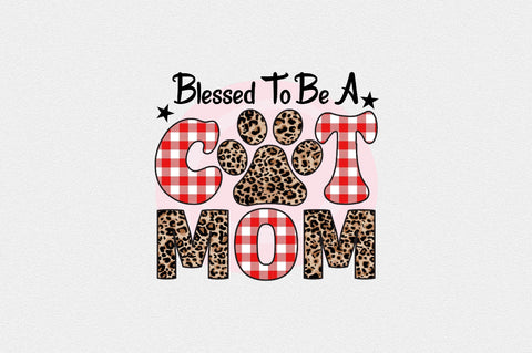 blessed to be a cat mom Sublimation SVGArt 