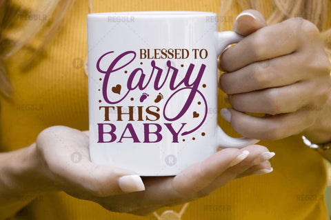 Blessed to carry this baby SVG SVG Regulrcrative 