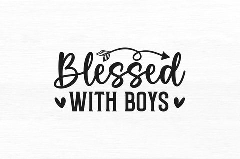 Blessed with boys SVG SVG Regulrcrative 