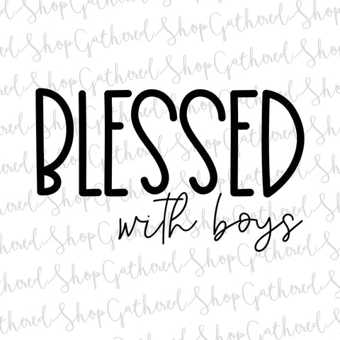 Blessed With Boys SVG SVG ShopGathered 