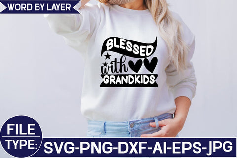 Blessed with Grandkids SVG Cut File SVG Studio Innate 