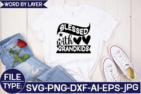 Blessed with Grandkids SVG Cut File SVG Studio Innate 