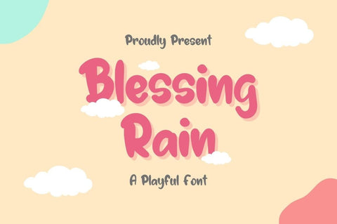 Blessing Rain Font Masyafi Studio 