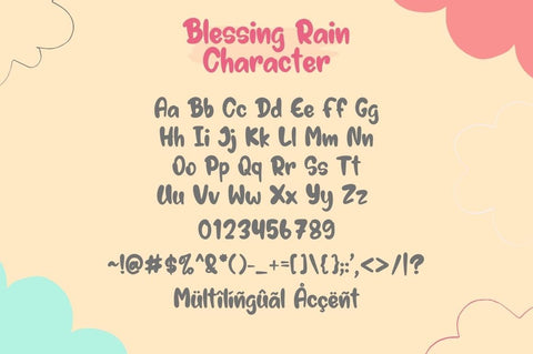 Blessing Rain Font Masyafi Studio 