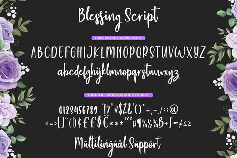 Blessing Script Font gatype 