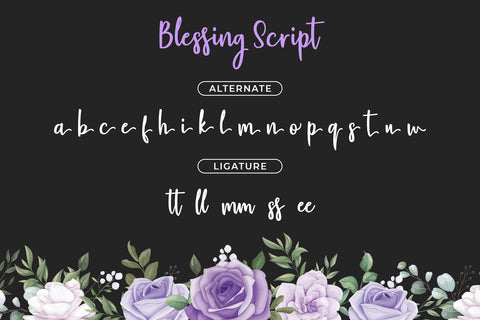 Blessing Script Font gatype 