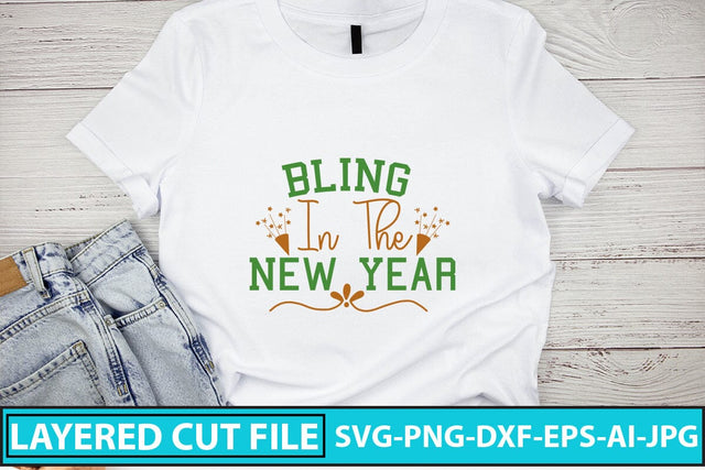 Bling In The New Year SVG Cut File SVG Syaman 