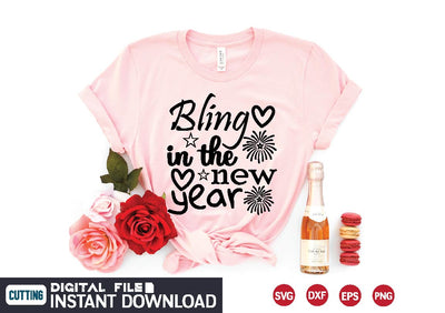 bling in the new year SVG designer krishna 