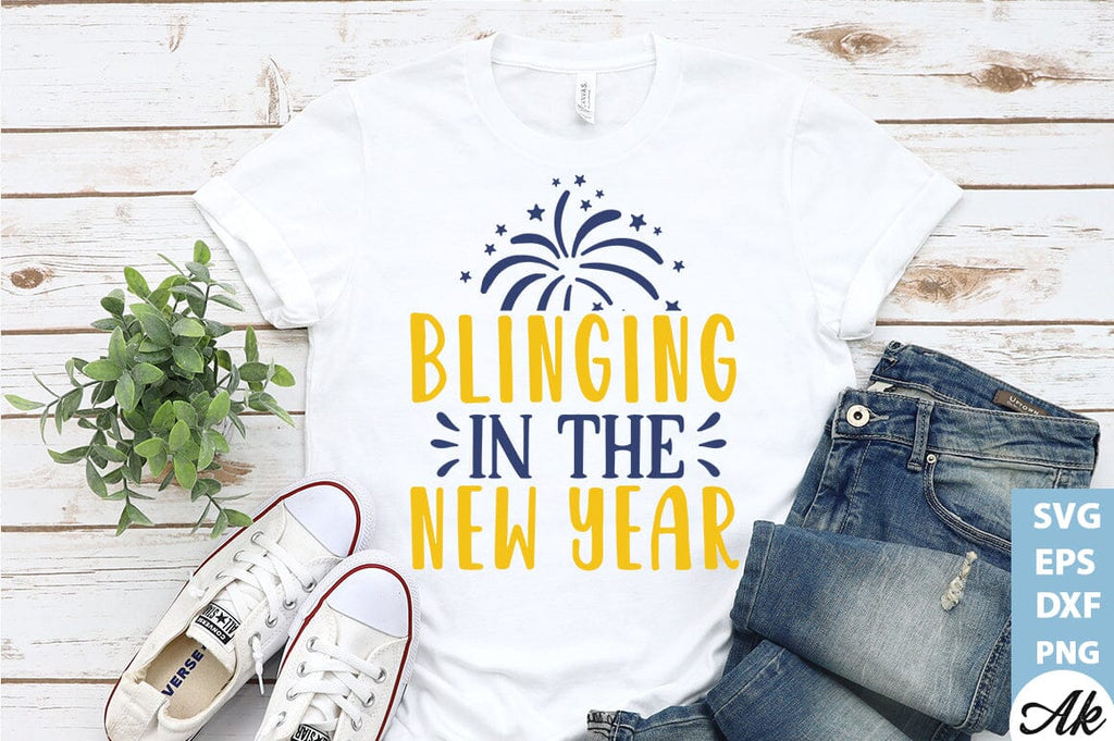 Blinging in the new year SVG - So Fontsy