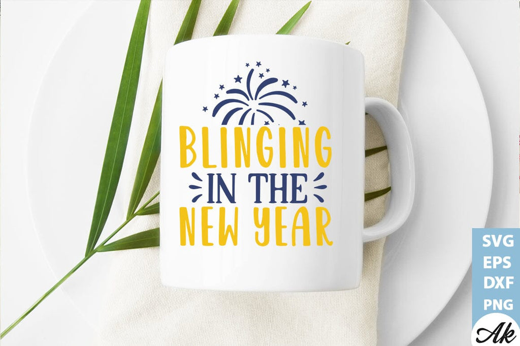 Blinging in the new year SVG - So Fontsy