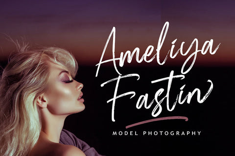 Blingston Brush Font Font muhammadzeky 