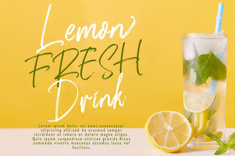 Blingston Brush Font Font muhammadzeky 