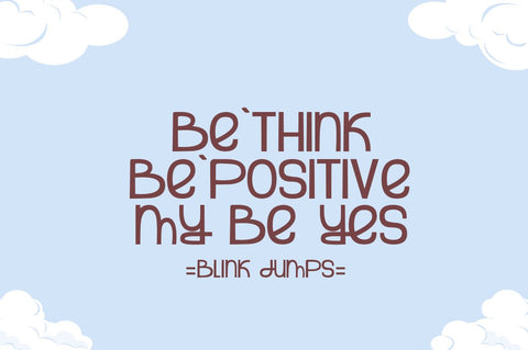 Blink jumps Font JH-CreativeFont 