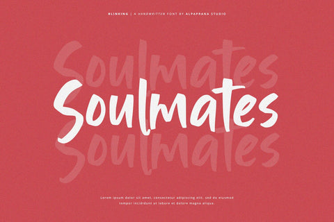 Blinking - Handwritten Font Font Alpaprana Studio 