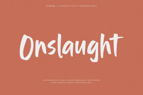Blinking - Handwritten Font Font Alpaprana Studio 