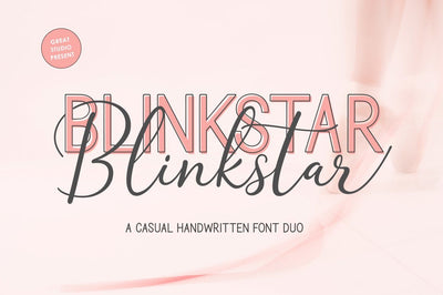 Blinkstar Font Duo Font Great Studio