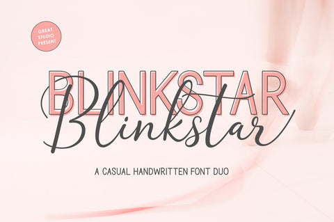 Blinkstar Font Duo Font Great Studio 