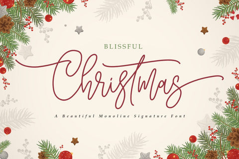 Blissful Christmas Font Madatype Studio 