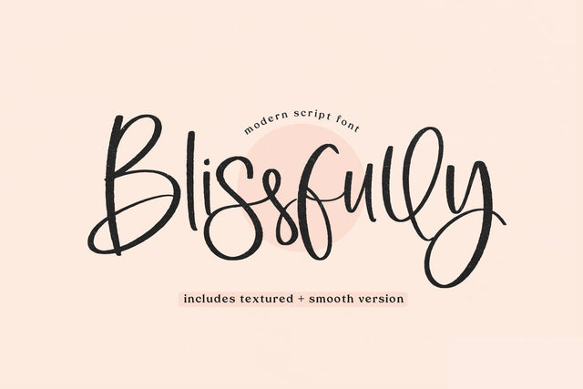 Blissfully - Modern Script Font Font KA Designs 