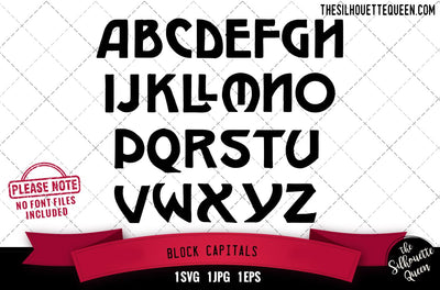 Block Capitals alphabets - ABC letters SVG Loveleen Kaur 