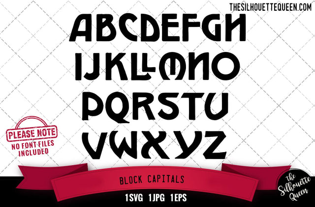 Block Capitals alphabets - ABC letters SVG Loveleen Kaur 
