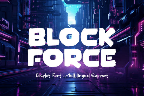 Block Force - Display Font Dumadistyle 