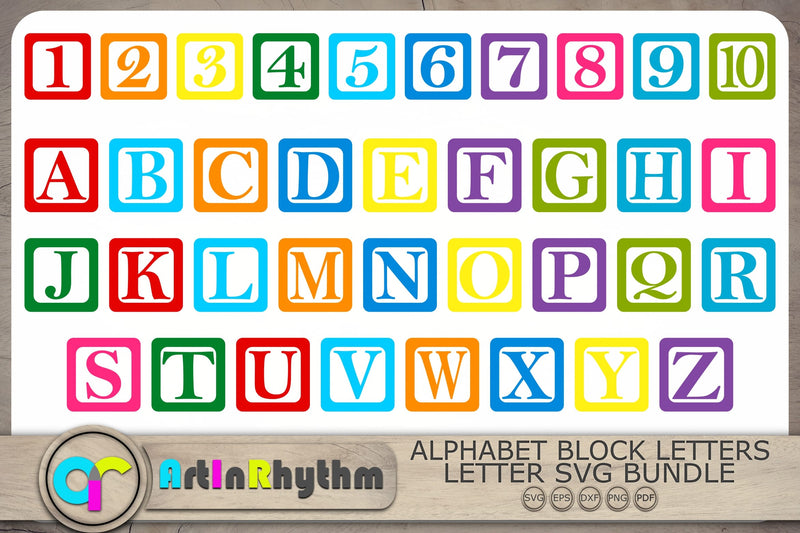 Block Letters Svg, Block Alphabet Svg, Building Block Alphabet Svg 