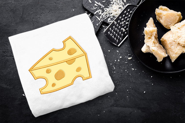 Block of Cheese Applique Embroidery Embroidery/Applique DESIGNS Designed by Geeks 