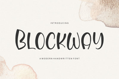 Blockway Font Qwrtype Foundry 