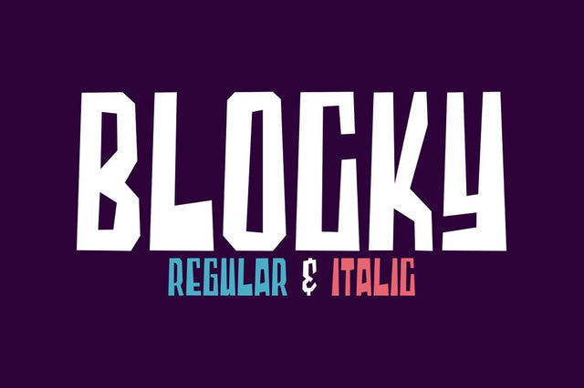 Blocky Font Garisman Studio 