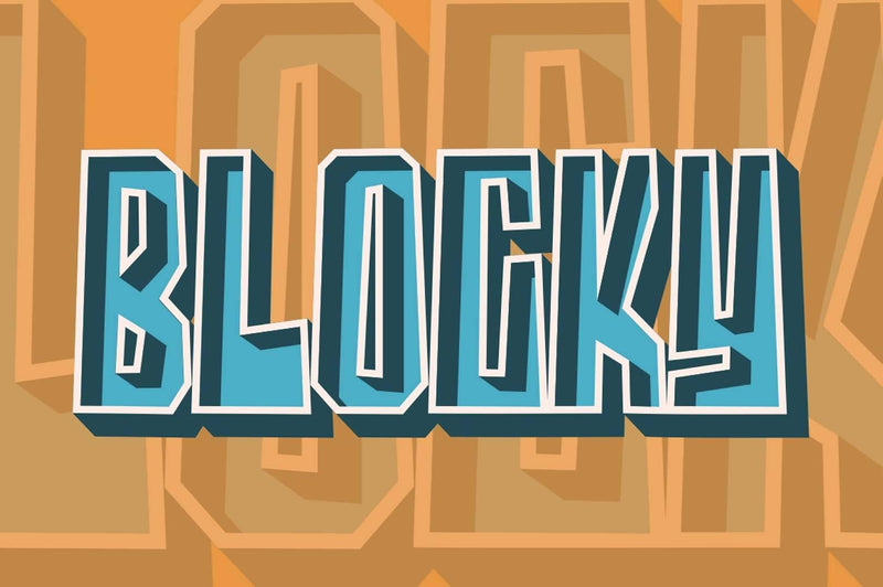 Blocky Code Font Blocky - So Fontsy