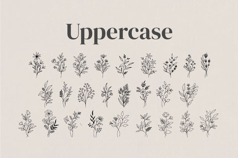 Bloem - Wildflower Dingbat Font Masyafi Studio 