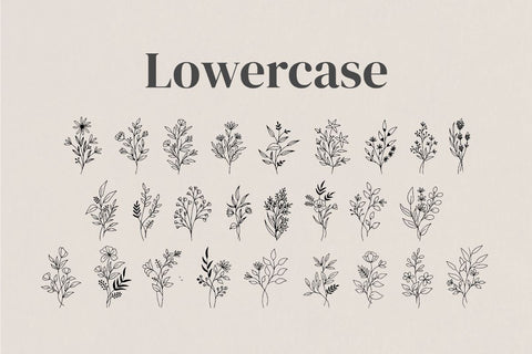 Bloem - Wildflower Dingbat Font Masyafi Studio 