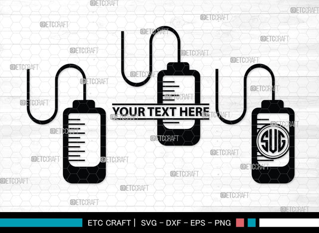 Blood Bag Monogram, Blood Bag Silhouette, Blood Bag SVG, Blood Svg, Bag Svg, Blood Donation Svg, SB00139 SVG ETC Craft 