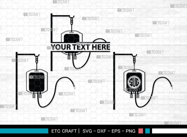Blood Bag Monogram, Blood Bag Silhouette, Blood Bag SVG, Blood Svg, Bag Svg, Blood Donation Svg, SB00139 SVG ETC Craft 