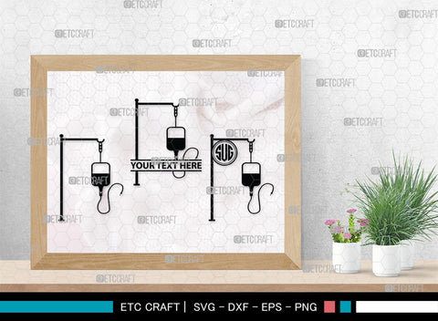 Blood Bag Monogram, Blood Bag Silhouette, Blood Bag SVG, Blood Svg, Bag Svg, Blood Donation Svg, SB00139 SVG ETC Craft 