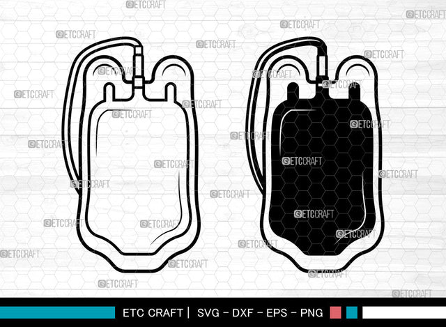 Blood Bag SVG, Blood Svg, Blood Bag Icon Svg, Blood Donation Svg, Bag Svg, Blood Bag Bundle SVG ETC Craft 