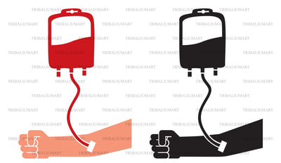 Blood donation concept SVG TribaliumArtSF 