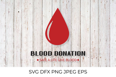 Blood donation lettering SVG LaBelezoka 