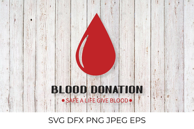 Blood donation lettering SVG LaBelezoka 