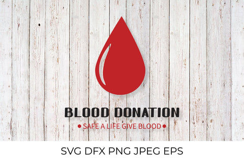 Blood donation lettering SVG LaBelezoka 