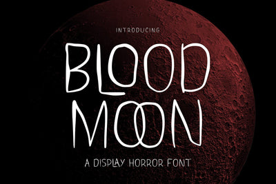 Blood Moon - Display Font Font Alpaprana Studio 
